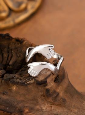 欧美真金电镀不锈钢嘻哈指环