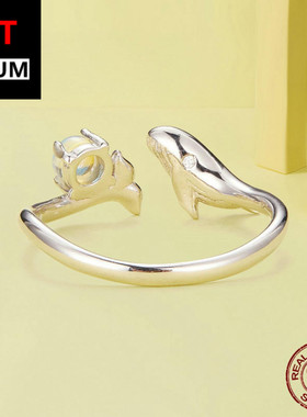 艾芙乐跨境s925纯银月光石可爱