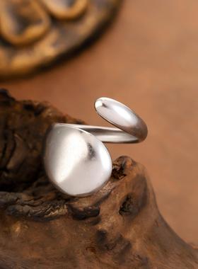 ins风几何光面开口戒指