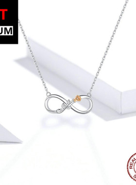 亚马逊热卖纯银无穷玫瑰花气质