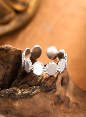 欧美复古不锈钢镀金戒指