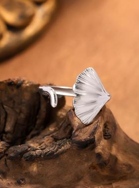 钛钢鱼尾戒指不掉色时尚高级