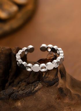 欧美镂空镀金轻奢不锈钢戒指