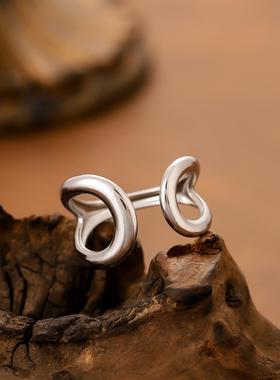 欧美镂空水滴戒指复古开口指环