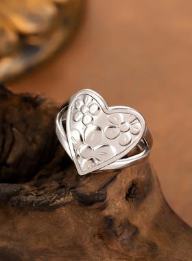 简约不锈钢几何开口戒指