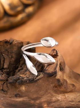 艾芙乐原创S925纯银简约戒指可爱