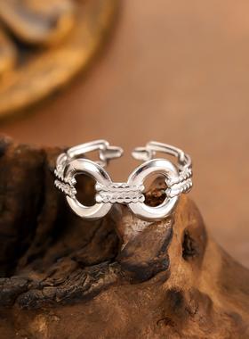 欧美复古不锈钢猪鼻戒指女