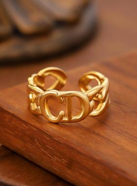 艾芙乐轻奢时尚莫桑石戒指s925纯