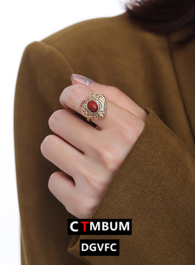 原创设计爱心戒指女轻奢高级感食