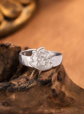 钛钢金色时尚设计感戒指