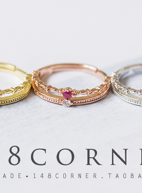 系轻奢红宝石925银镀金托帕石