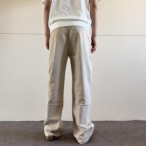 soxiox美式水洗牛仔工装裤男女秋季直筒宽松显瘦复古cleanfit裤子 - 图3