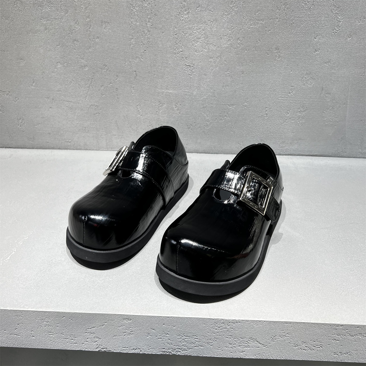 欧洲站女鞋2026春新款欧货真皮扣带厚底增高英伦风乐福鞋玛丽珍鞋,淘宝优惠券,粉丝福利购,淘宝优惠卷