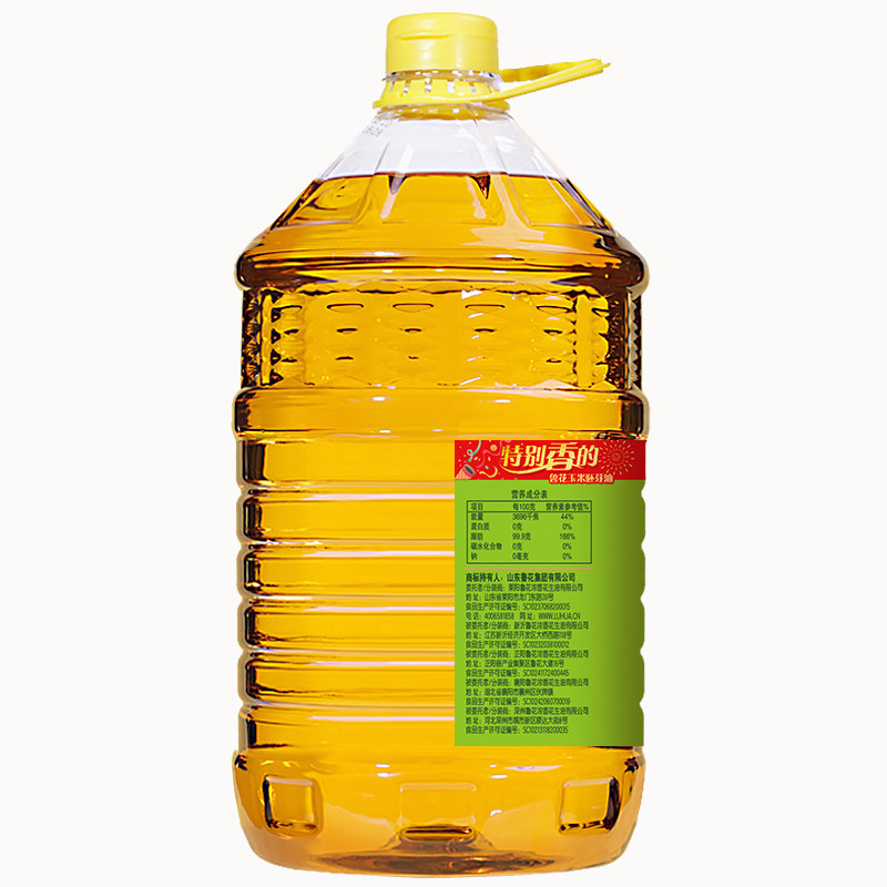 【鲁花直销】鲁花物理压榨玉米胚芽油5.7L*1非转基因 食品 食用油,淘宝优惠券,粉丝福利购,淘宝优惠卷