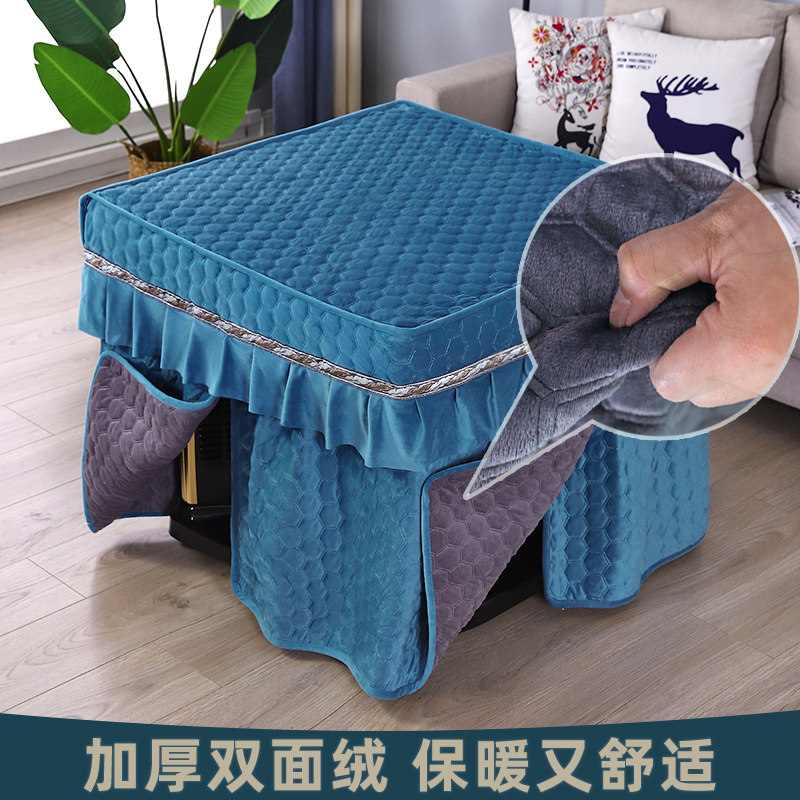 冬季新款烤火桌罩正方形电炉罩套加厚双面绒取暖桌布麻将机烤火罩,淘宝优惠券,粉丝福利购,淘宝优惠卷