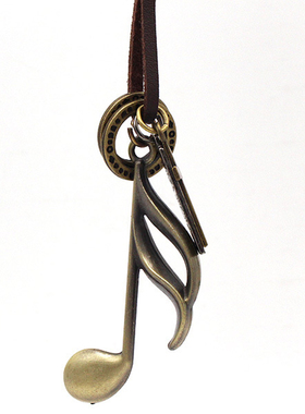 音符民族风挂饰百搭毛衣链吊坠