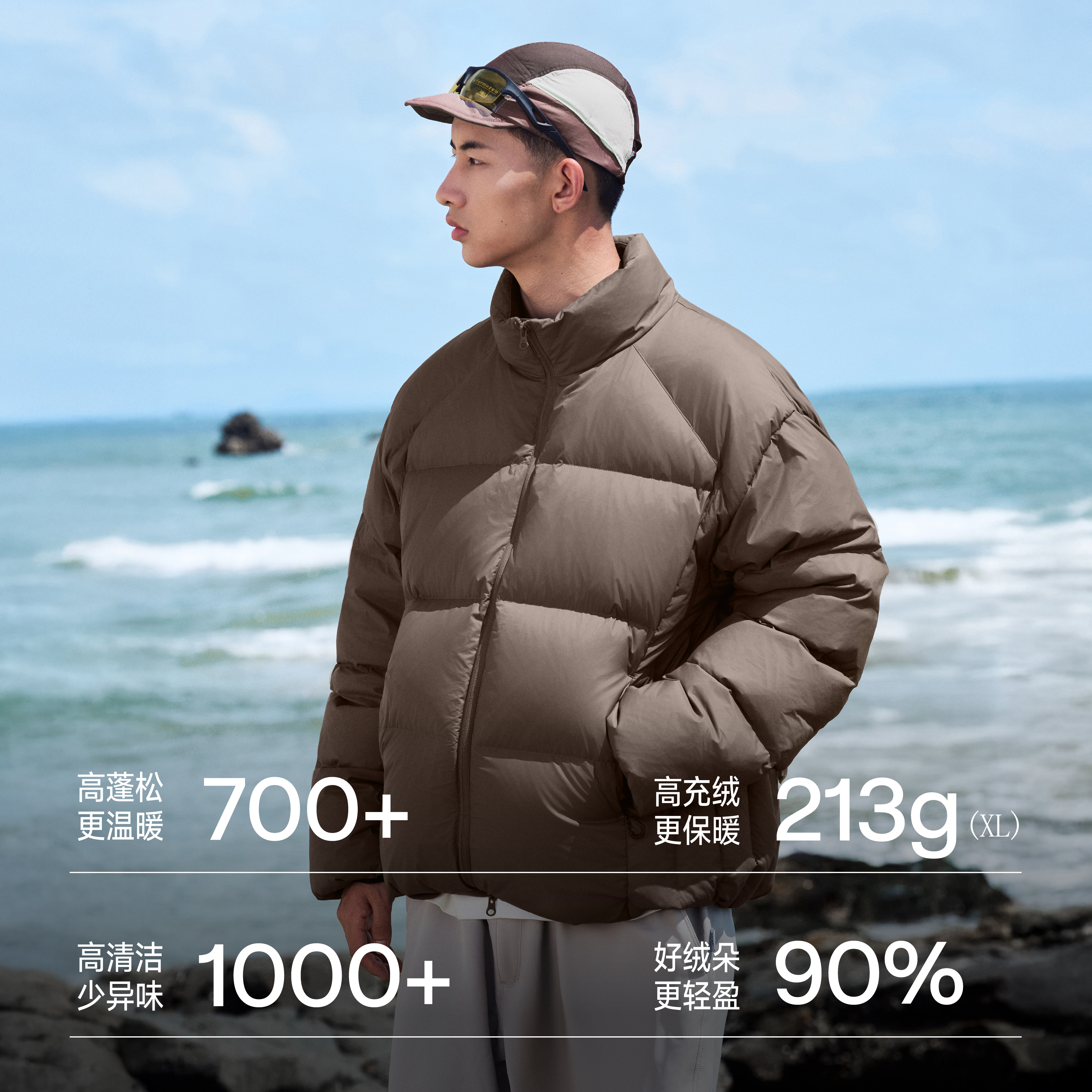 RESTICK 饱饱3.0 700蓬白鸭绒冬季立领短款面包服男女羽绒服外套,淘宝优惠券,粉丝福利购,淘宝优惠卷