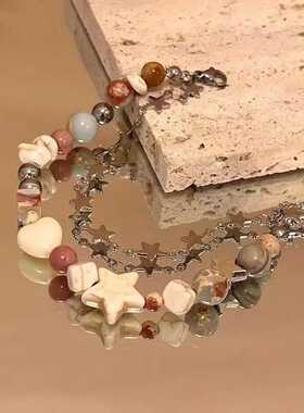 通用混合材质未镶嵌时尚星星手链