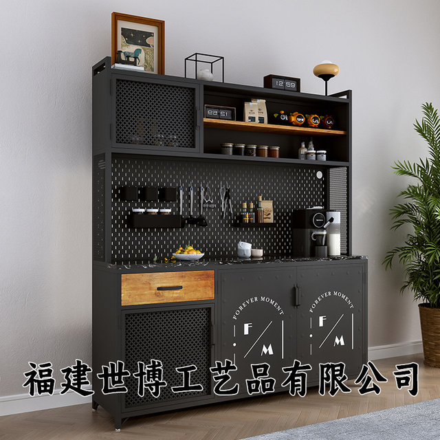 Industrial style sideboard, wall-mounted integrated console, tea cabinet, living room storage cabinet, storage cabinet, side cabinet, storage cabinet