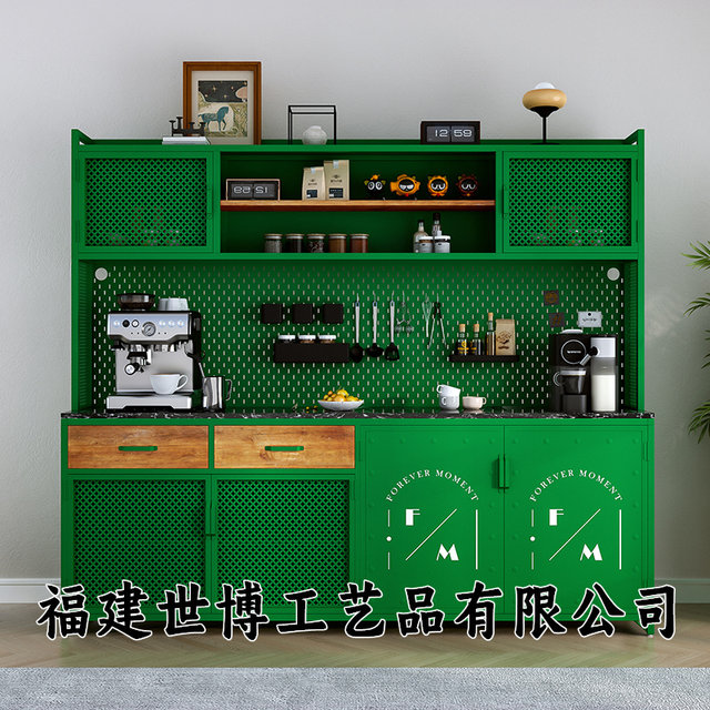 Industrial style sideboard, wall-mounted integrated console, tea cabinet, living room storage cabinet, storage cabinet, side cabinet, storage cabinet