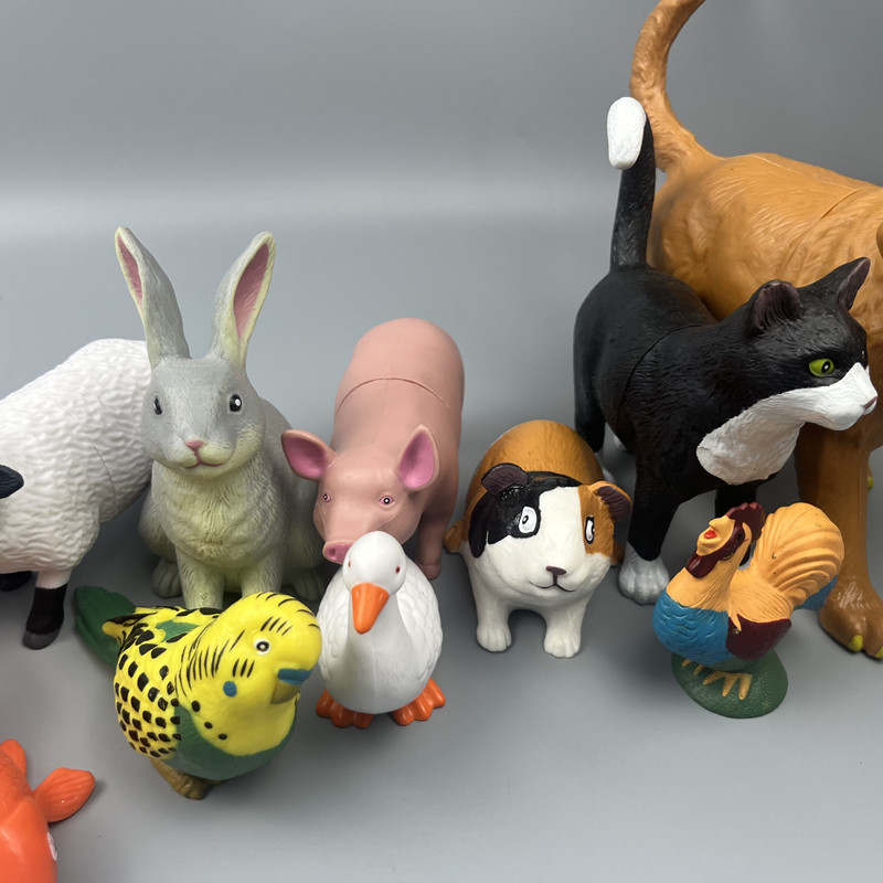 外单仿真动物模型摆件家畜宠物奶牛猫黑山羊仓鼠,淘宝优惠券,粉丝福利购,淘宝优惠卷