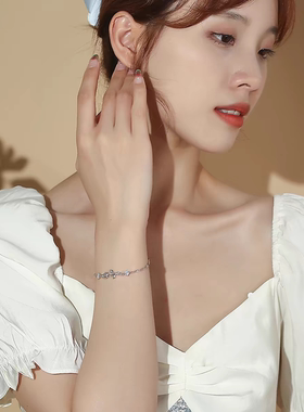 999纯银小王子与玫瑰花手链女轻奢小众精致情人节生日礼物送女友