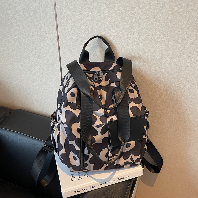 2026 New Trendy Fashion Backpack Versatile Shoulder Bag Women's Casual Lightweight Nylon Cloth Bag Travel Small Backpack