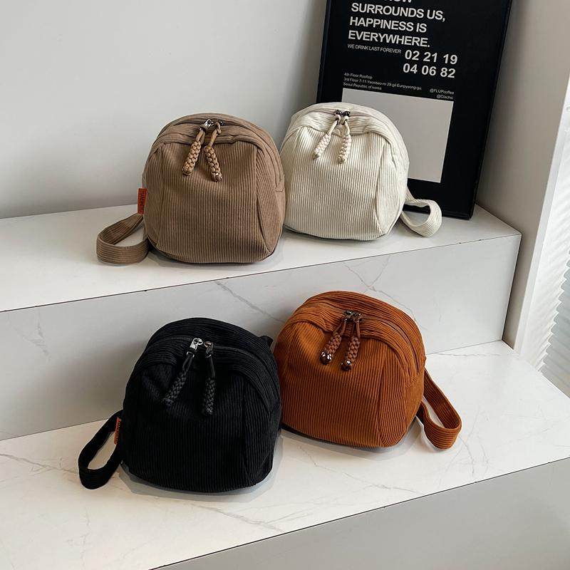 灯芯绒包包女包2025新款春夏纯色小包包单肩斜挎包贝壳包休闲背包,淘宝优惠券,粉丝福利购,淘宝优惠卷