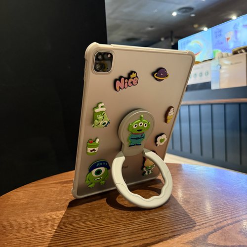 适用ipadair7保护壳5亚克力air6平板保护套苹果mini7第11代2021新款9.7迷你7硬壳带支架3全包pro11可旋转后壳 - 图2