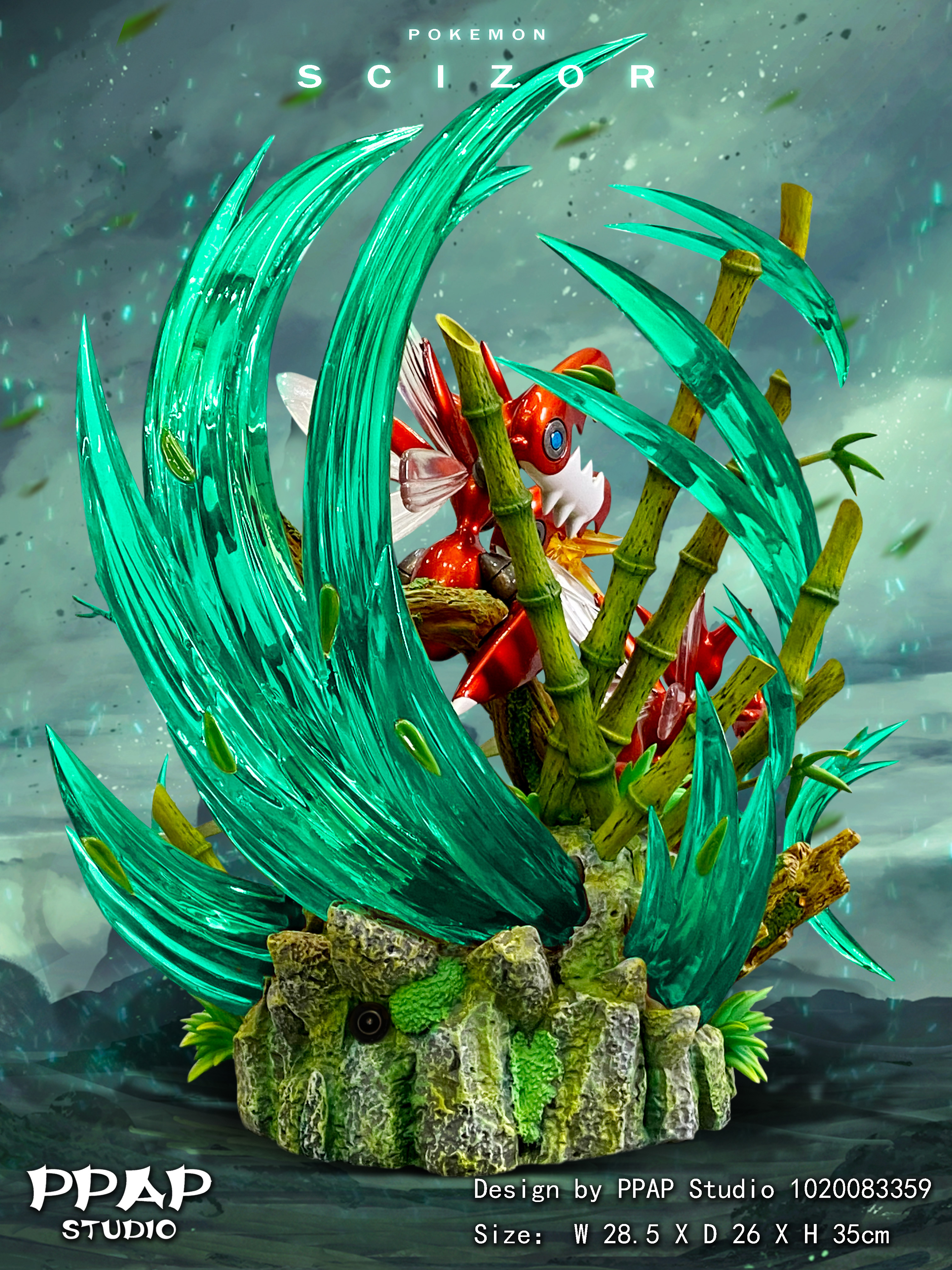 瘾君子 PPAP 宝可梦进化 飞天螳螂 巨钳螳螂 口袋妖怪 限量gk雕像 - 图2