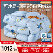 Boyo Childrens down quilted by 95 white goose down winter quilt with core thickened warm goose down by double childrens quilt
