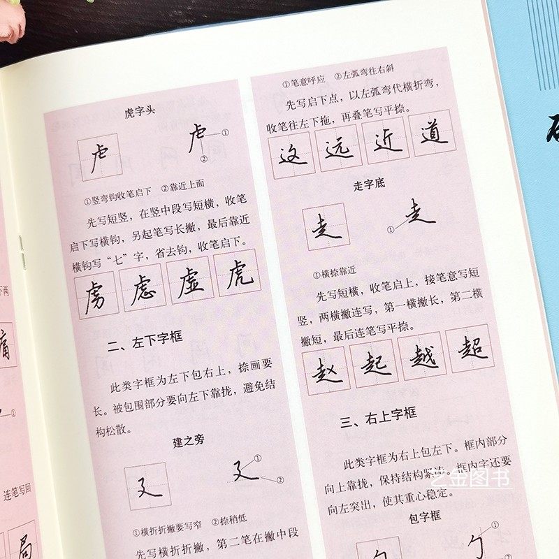 硬笔行楷入门教程技法图解卫红硬笔书法教程钢笔硬笔行楷字帖连笔字好看的硬笔书法硬笔书法教程教师用书儿童铅笔字河南美术_虎窝淘