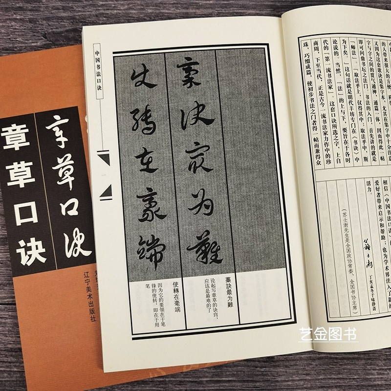 正版现货 章草口诀 中国书法口诀 刘增兴 繁体注释简体译文毛笔章草书法字帖初学入门 辽宁美术出版社