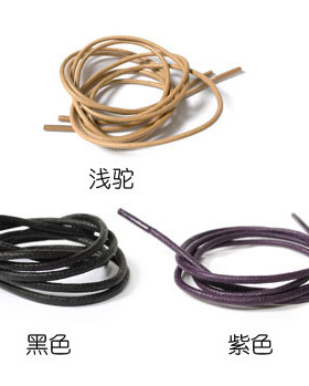皮鞋鞋带鞋带CHOK圆形打蜡