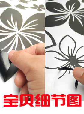 对开门冰箱墙贴画包邮