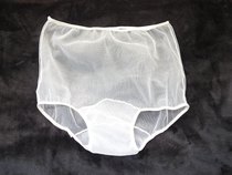 New reservation DIY European and American retro style high waist transparent elastic nylon thin yarn underpants can be matched with stocking strap and bra