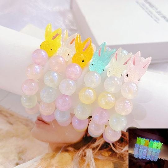 Children's luminous bracelet cute rabbit glowing bracelet women