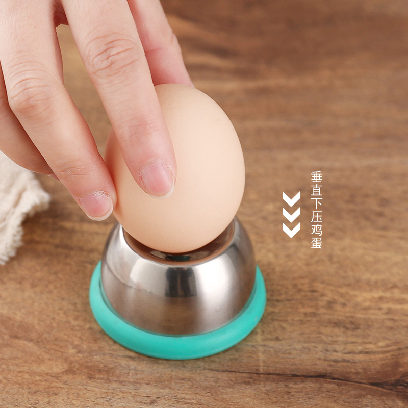 鸡蛋打孔器不锈钢鸡蛋专用钻孔器关东煮花式卤蛋蒸蛋剥鸡蛋防爆裂 - 图0