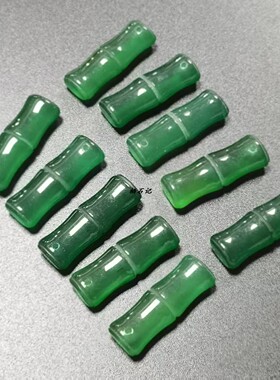天然红玛瑙竹节吊坠diy发簪饰品