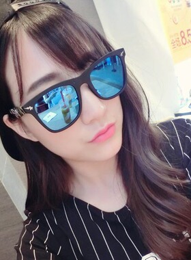 墨镜复古风方框贾乃亮太阳眼镜