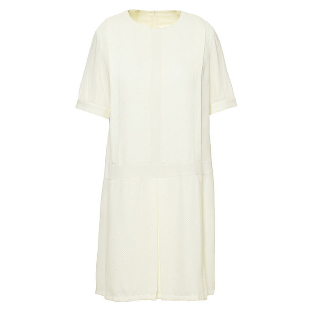 Mingshilu summer European and American shirt sleeve solid color dress