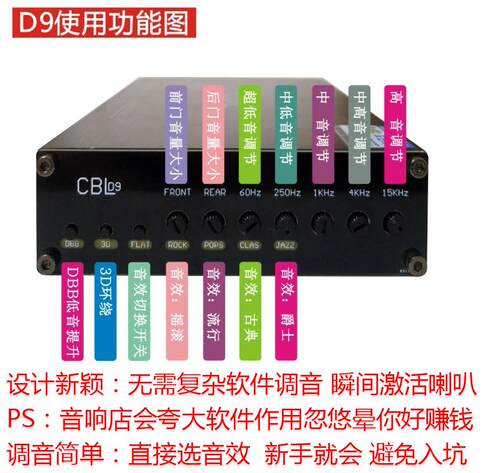 CBL汽车功放机DSP大功率专车用无损安改装12V24V客货车载蓝牙音响 - 图2