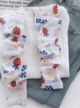 夏季网纱装饰防晒袖套 网红搭配T恤装饰防晒手套开车骑车