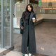 Women's super long style over-knee Hepburn style high-end 2025 new autumn and winter thickened beautiful woolen coat