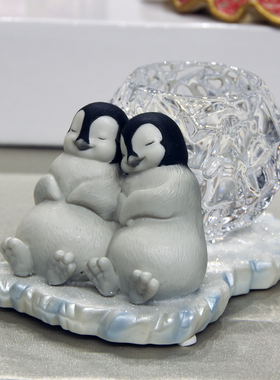 情侣陶瓷摆件客厅商务烛台摆件
