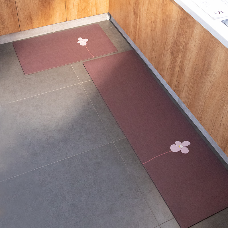 【厨房】认真艺术款皮革地垫 防油防水防滑 耐脏脚垫 春暖花开,淘宝优惠券,粉丝福利购,淘宝优惠卷