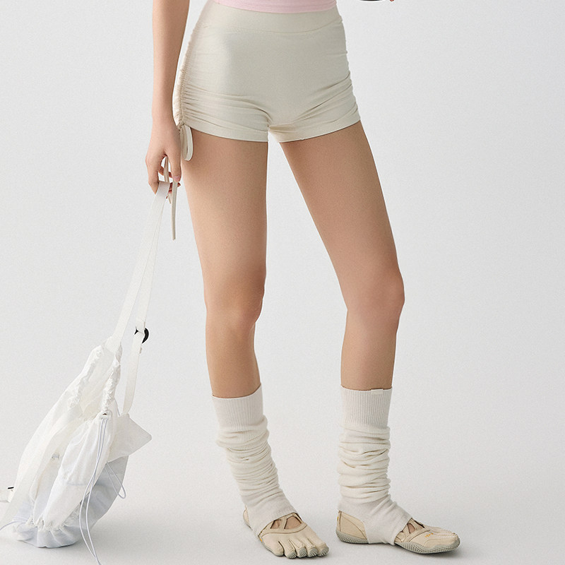 夏瑜伽短裤女抽绳高腰蜜桃臀速干跑步训练普拉提健身服运动三分裤,淘宝优惠券,粉丝福利购,淘宝优惠卷