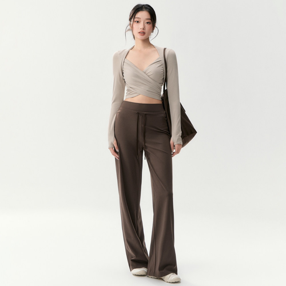 瑜伽长裤女宽松直筒跑步训练运动阔腿裤普拉提训练服健身裤子套装,淘宝优惠券,粉丝福利购,淘宝优惠卷