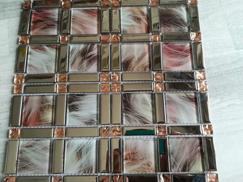 Стеклянная металлическая наклейка на стену, головоломка, мозаика, прямые продажи с завода