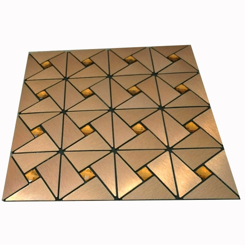 Самостоятельная телевизионная фон стена Ветряная мельница бронзовая золотая мозаика